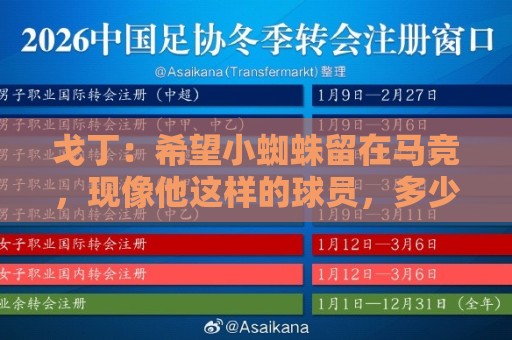 戈丁:希望小蜘蛛留在马竞,现像他这样的球员,多少钱也买不到了 戈丁:希望小蜘蛛留在马竞,现像他这样的球员,多少钱也买不到了