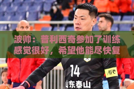 波帅：普利西奇参加了训练感觉很好，希望他能尽快复出